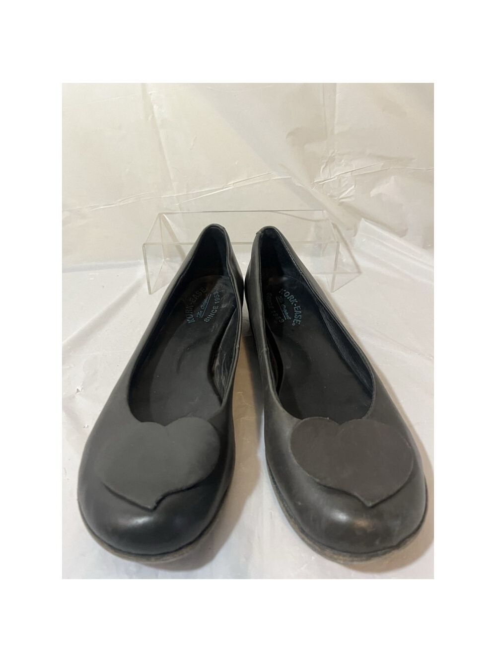Korks by Kork-Ease Womens Cruz Leather Heart Ballet Flats Black Size 9.5/41 - Picture 15 of 15